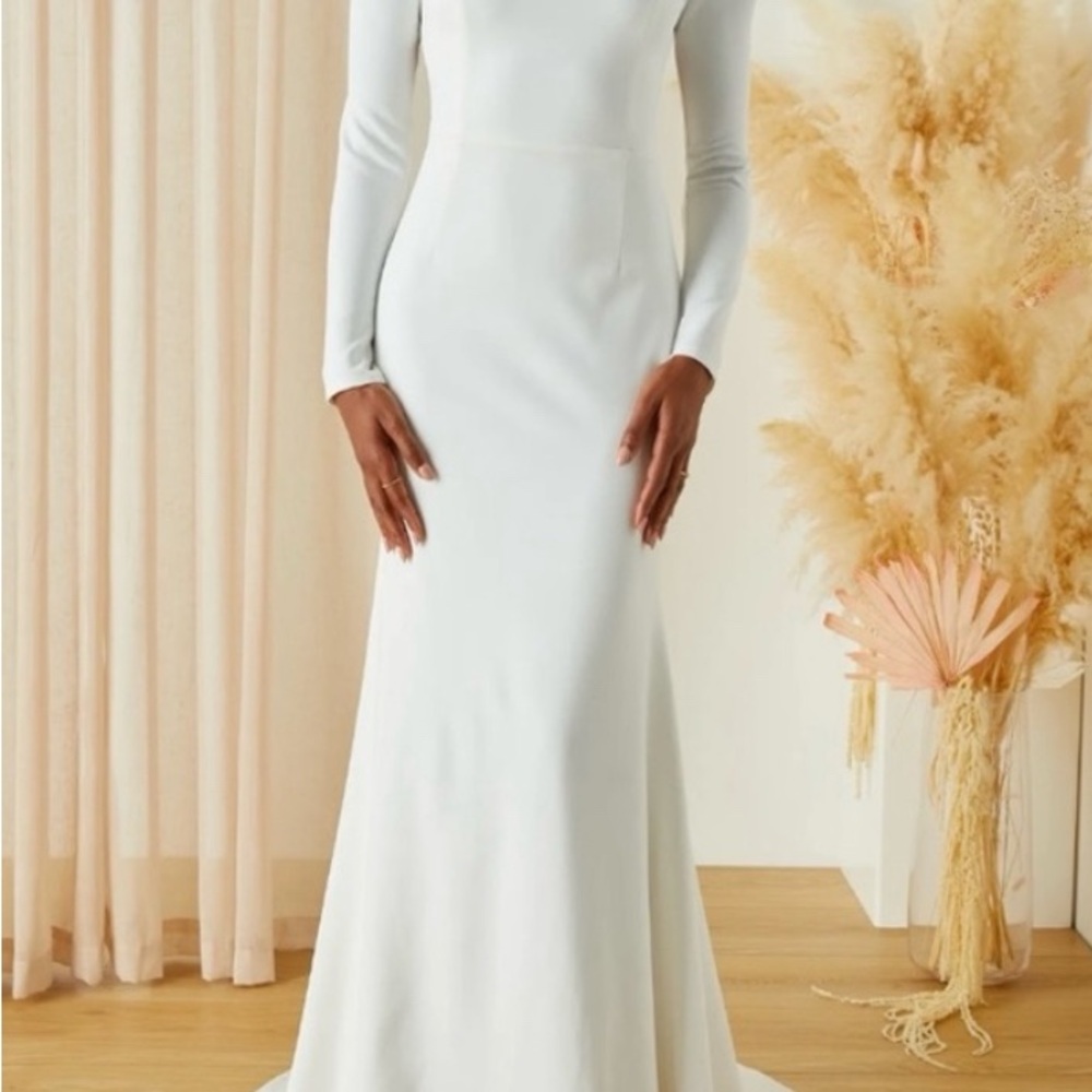 Lulu's Classic Ivory Long Sleeve Dress